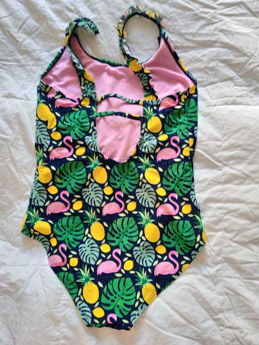 Купальник слитный зеленый