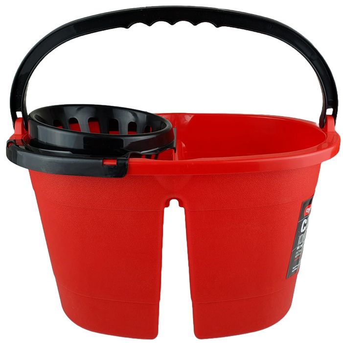 Duże Wiadro 2 Komorowe 16 L Z Wyciskaczem Do Mopa