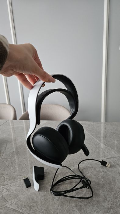 Słuchawki bezprzewodowe z mikrofonem Sony PULSE Elite Nauszne Biało-cz