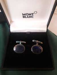 Запонки Montblanc Glass Inlay оригинальные дорогие винтаж серебро и др
