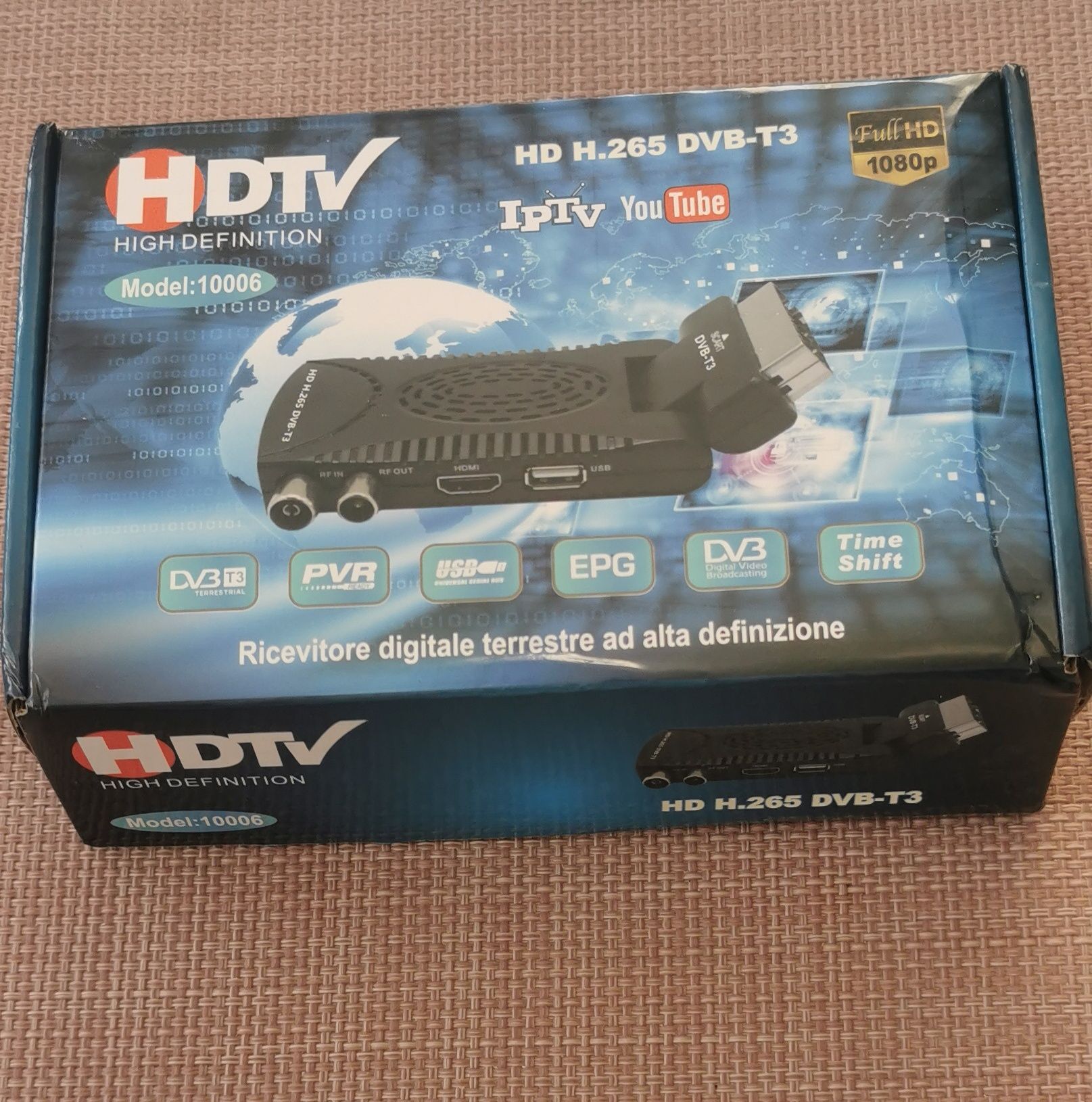 Dekoder do odbioru cyfrowej telewizji naziemnej DVB-T2/HEVC