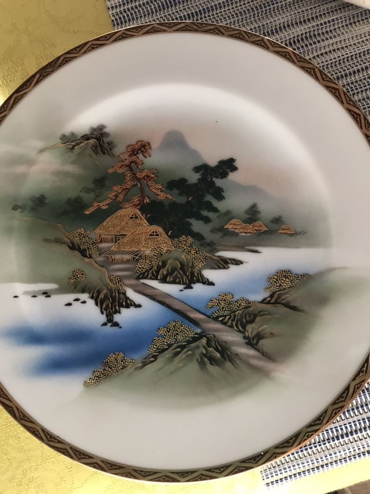 Serviço Jantar SATSUMA JAPÃO SEC. XIX/porcelana c fio ouro