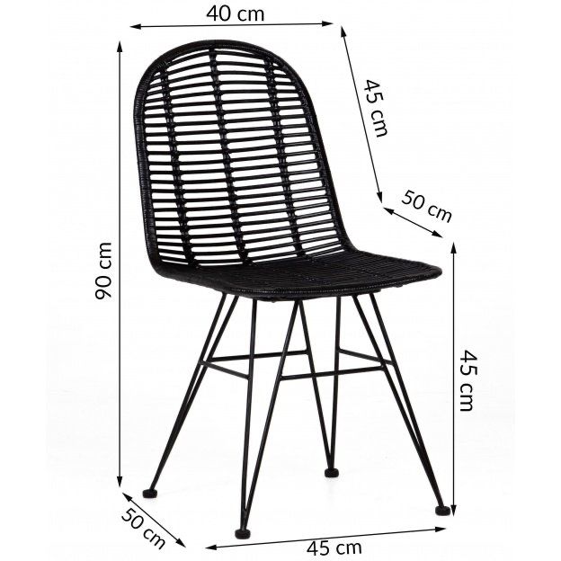 Komplet krzeseł 6 sztuk- krzesła rattanowe, krzesło rattanowe