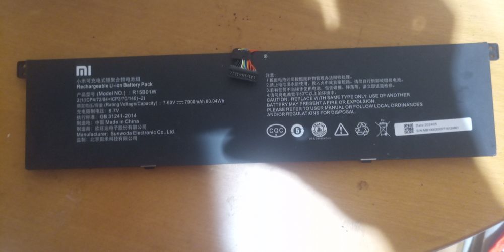 Акумулятор  на Xiaomi R15B01W Mi 15.6 Pro
