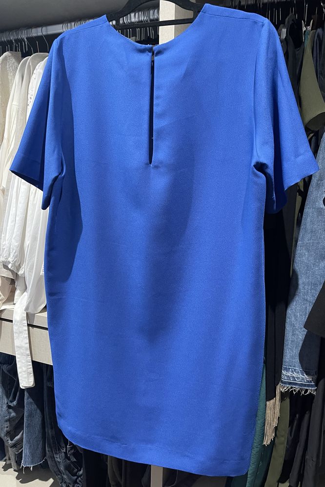 Vestido mango azul