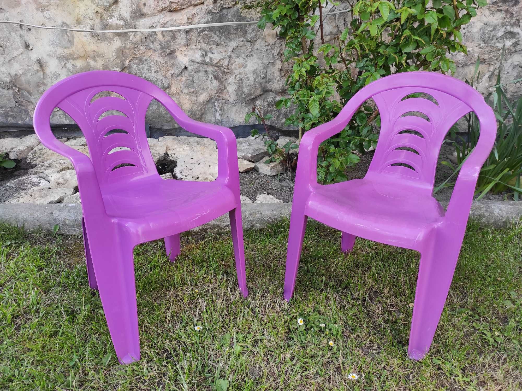 Krzesło ogrodowe dla dzieci, Komplet krzeseł dla dzieci 2 sztuki