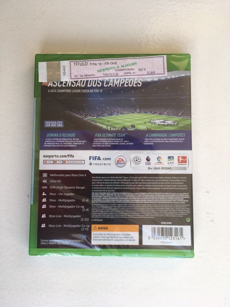 Jogo FIFA 19 Xbox one NOVO SELADO