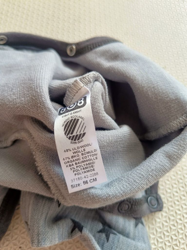 808 śpiochy wełniane dla noworodka 56