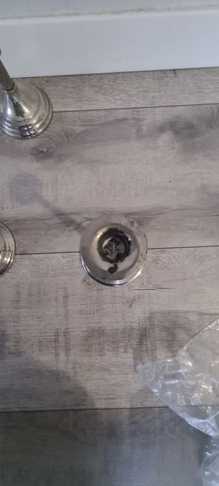 Zestaw krucyfiks i dwa lichtarzyki