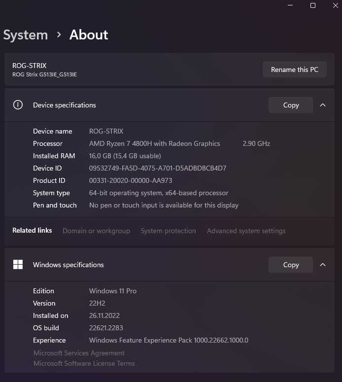 Ігровий Ноутбук Asus ROG Strix G15 G513IE Eclipse Gray 16/512/1024