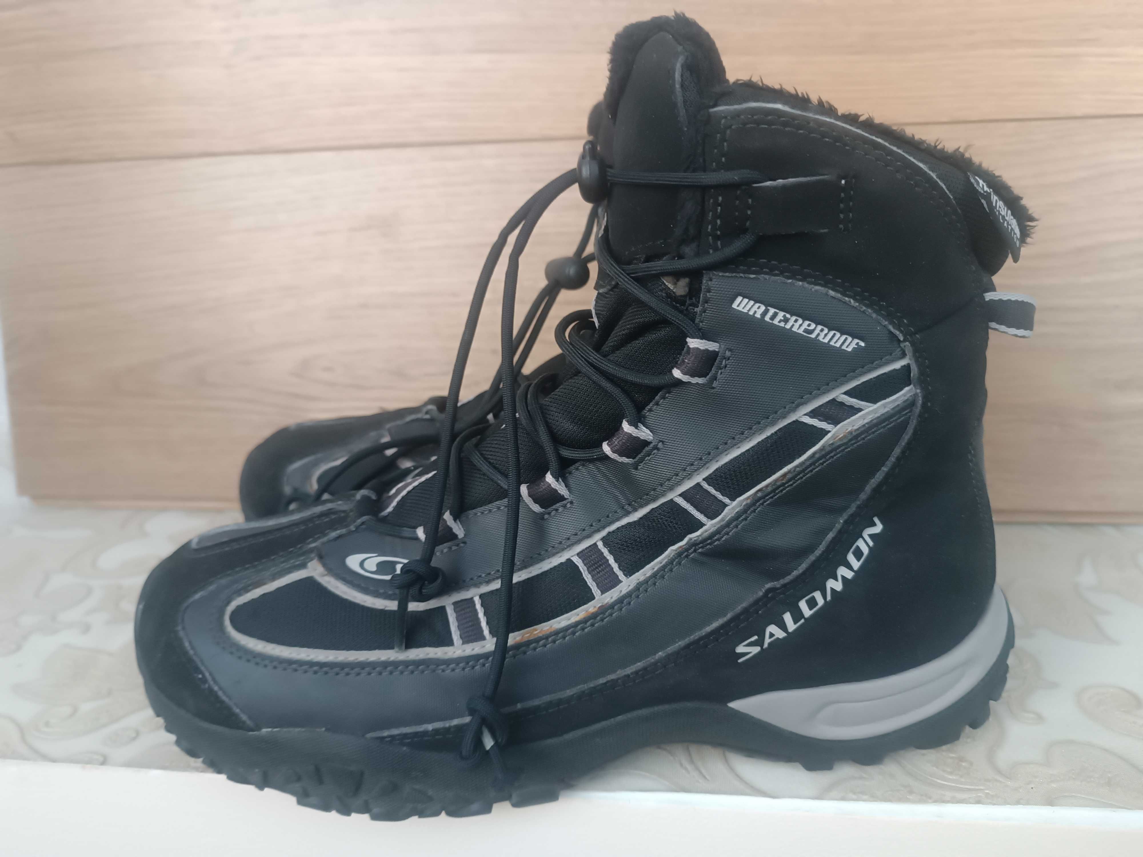 Зимние ботинки на Меху + Gore tex 44 28 см Salomon