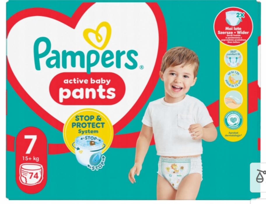 Pampers pants 7 karton 74 szt Nowe