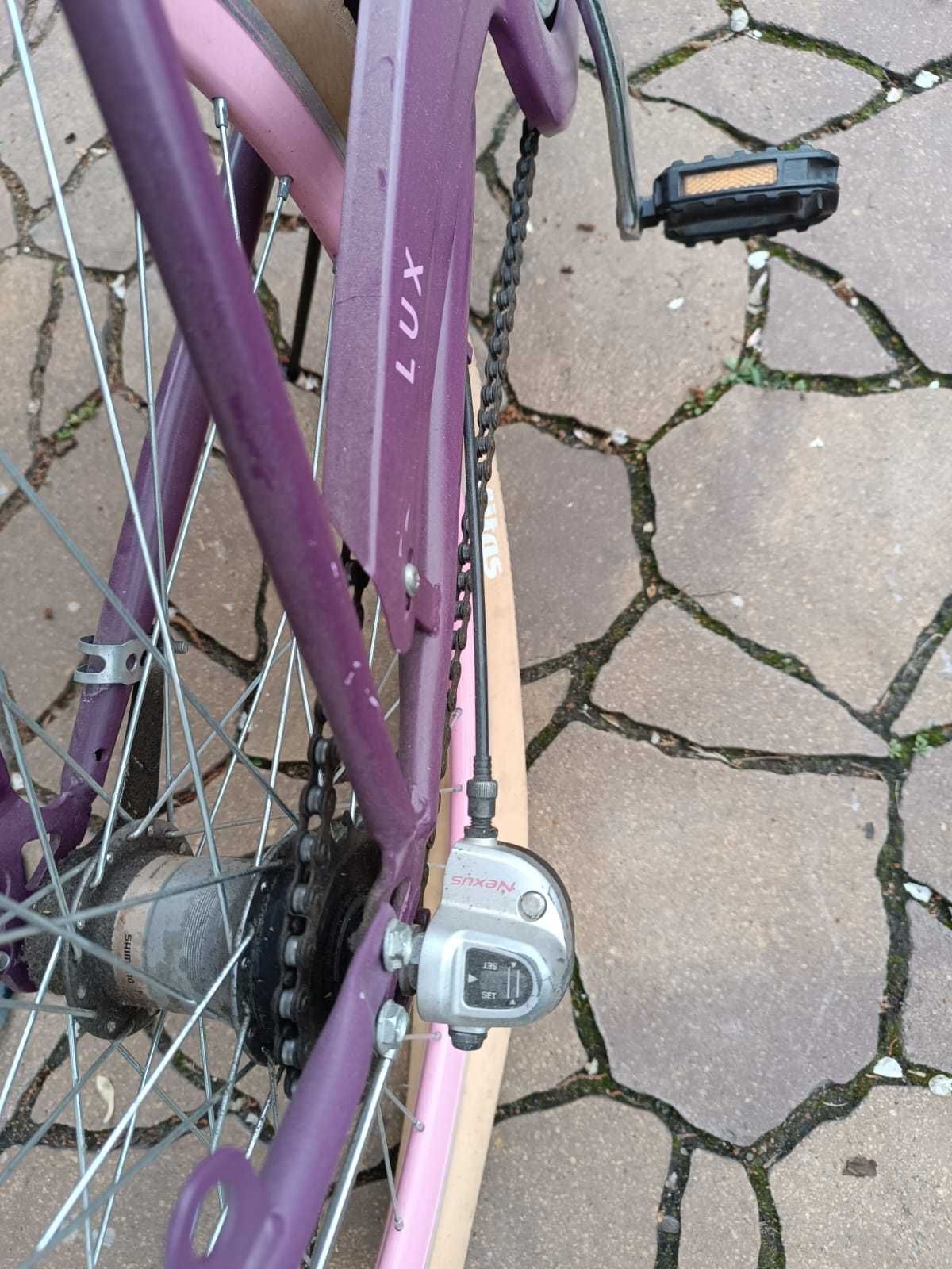 Велосипед LUX 26" (рама 17) Фіолетовий (3 передачі - планетарні)