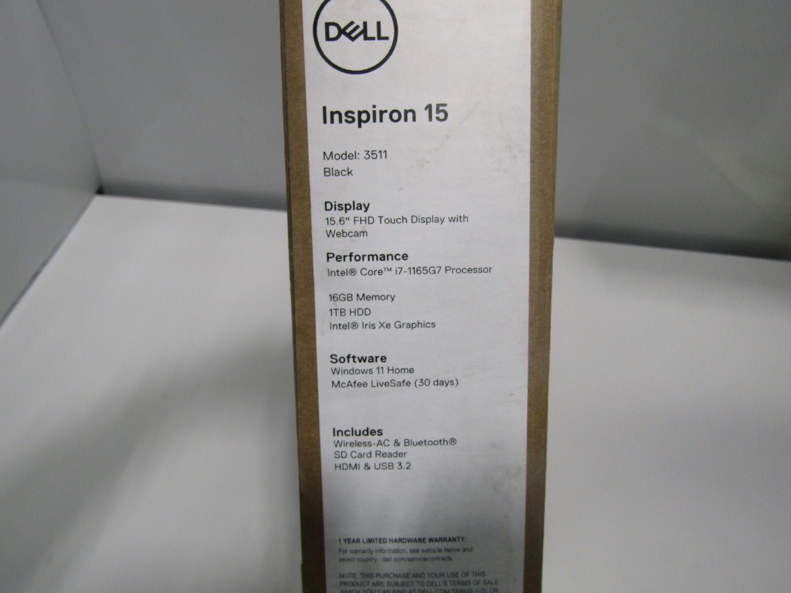 DELL Inspiron 15 3511 15.6" Intel Core i7-1165G7 16GB / 1TB