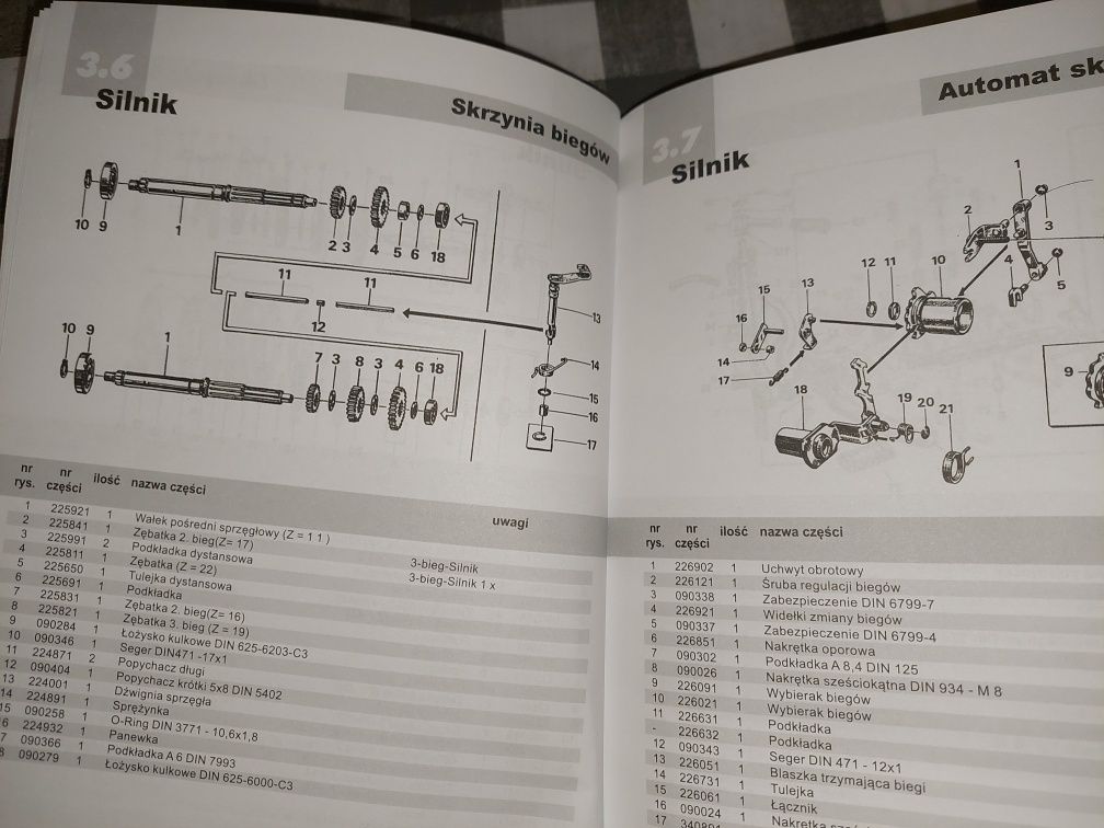 Instrukcja obsługi katalog czesci rama silnik simson s51