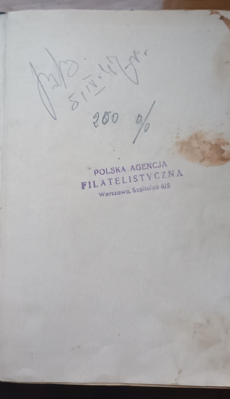 Poniemiecki katalog znaczków 1939r.