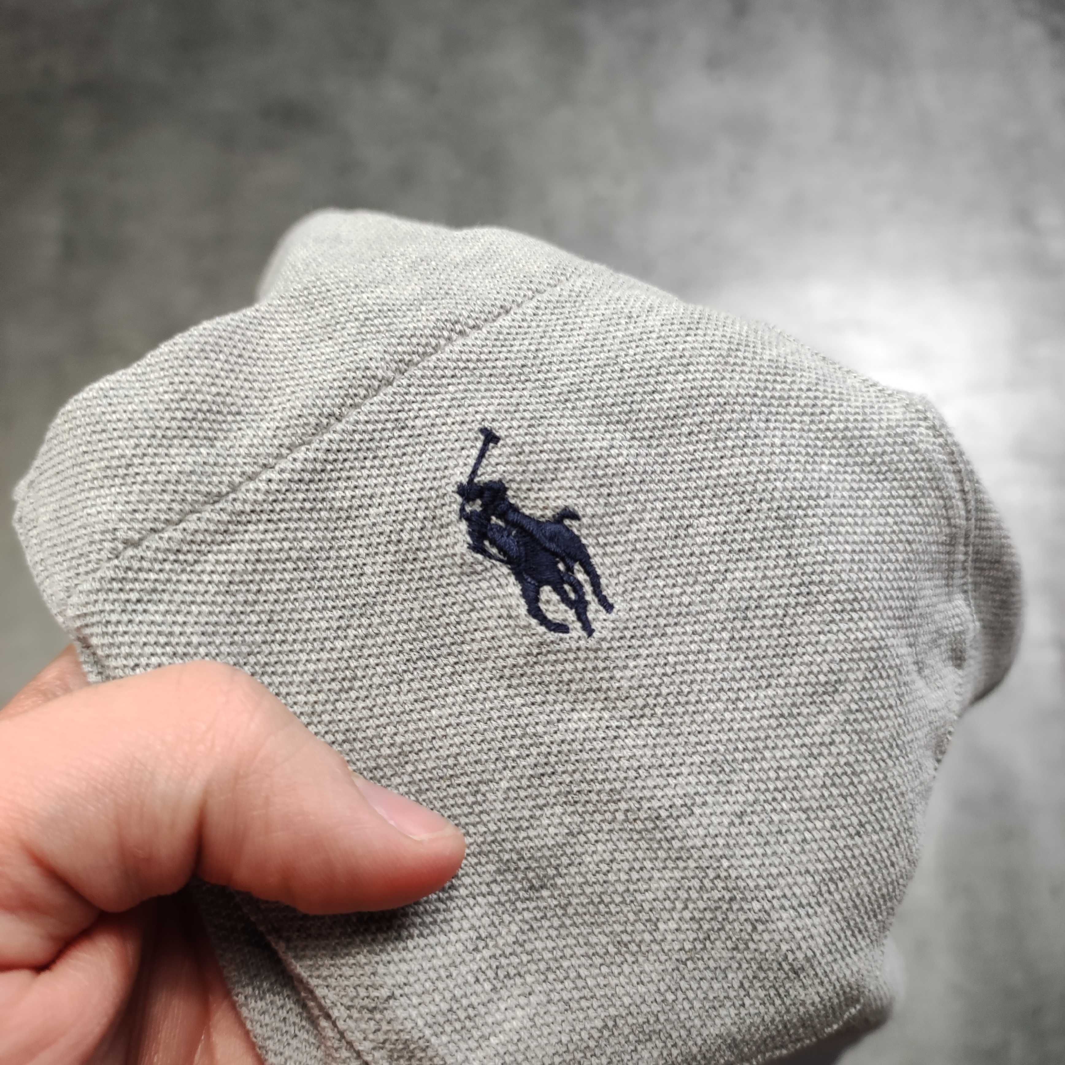 MĘSKA Koszulka PREMIUM Pleciona Bawełna Polo Ralph Lauren Kieszonka RL