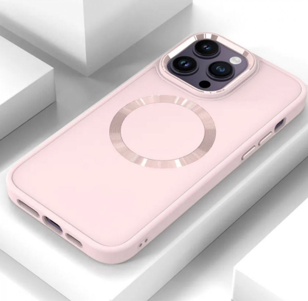 Metal Style Case with MagSafe iPhone Чехол 14-15 pro, plus, max