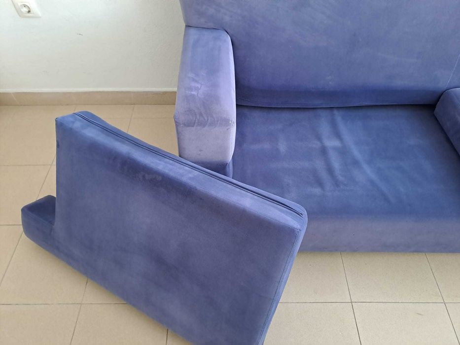 Sofá azul 182x80x90cm