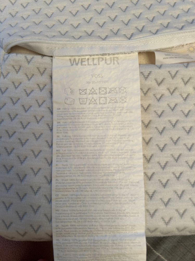 Подушки Wellpur Voss ортопедичні memory foam