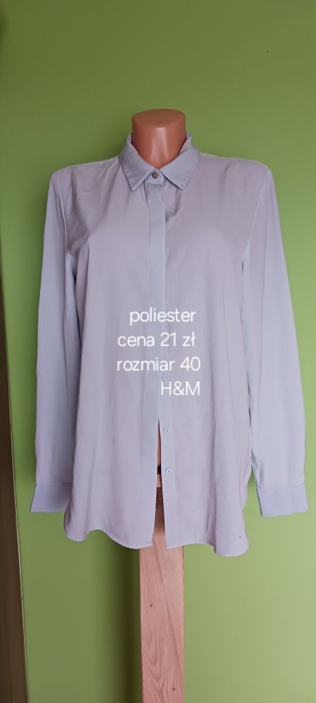 Popielata koszula H&M rozm.40