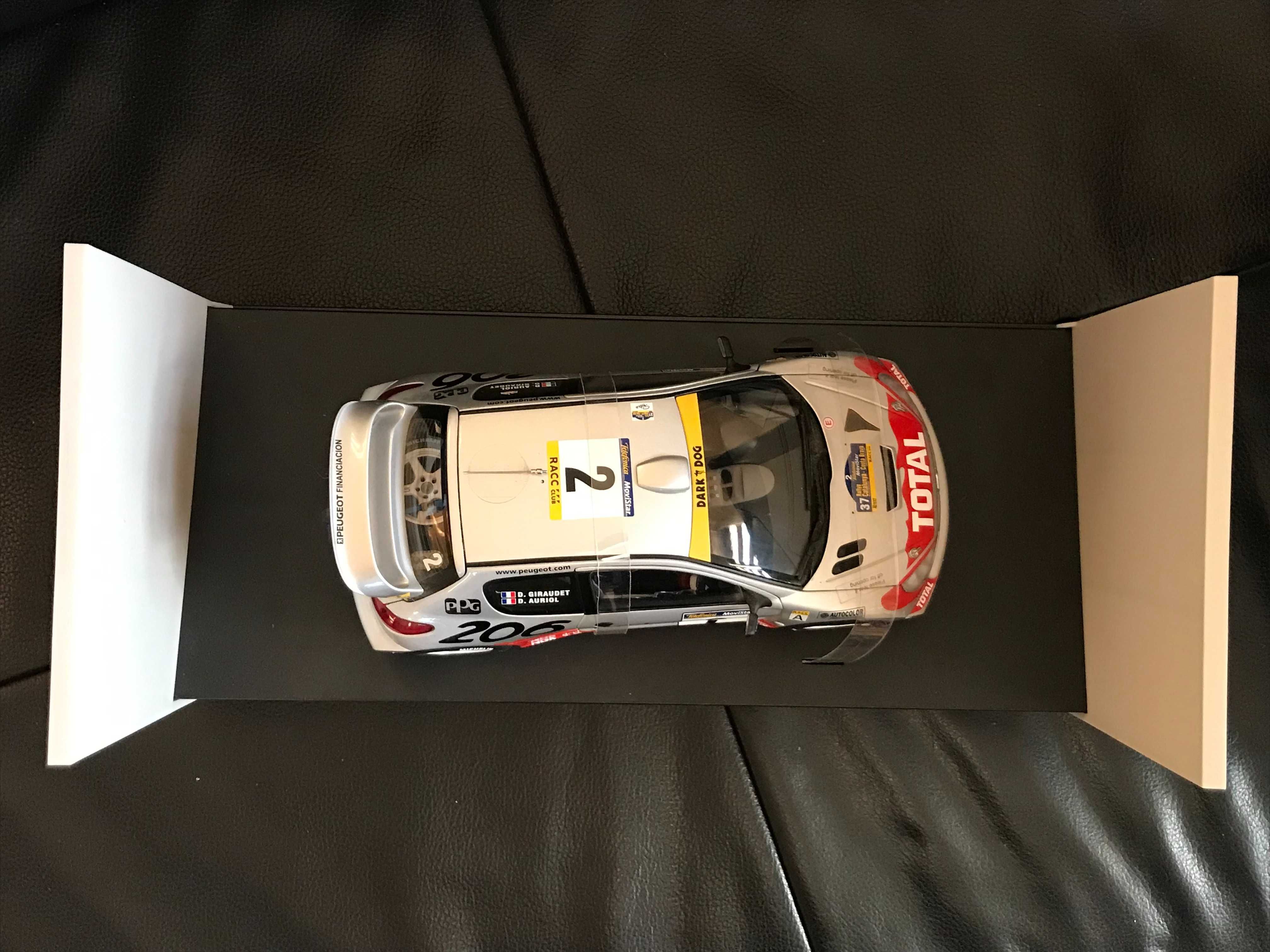 Autoart 1:18 Peugeot 206 WRC Nr 2 Auriol/Giraudet 2000 Rajd Katalonii