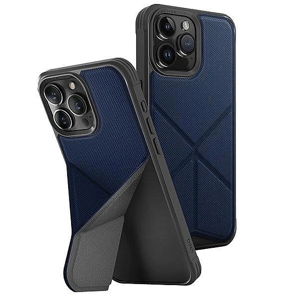 Etui UNIQ Transforma Magclick Charging do iPhone 15 Pro Max - niebiesk