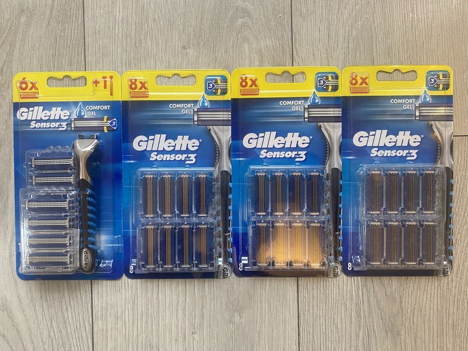 Mega zestaw Maszynka Gillette Sensor 3 + 30 zapasów Okazja