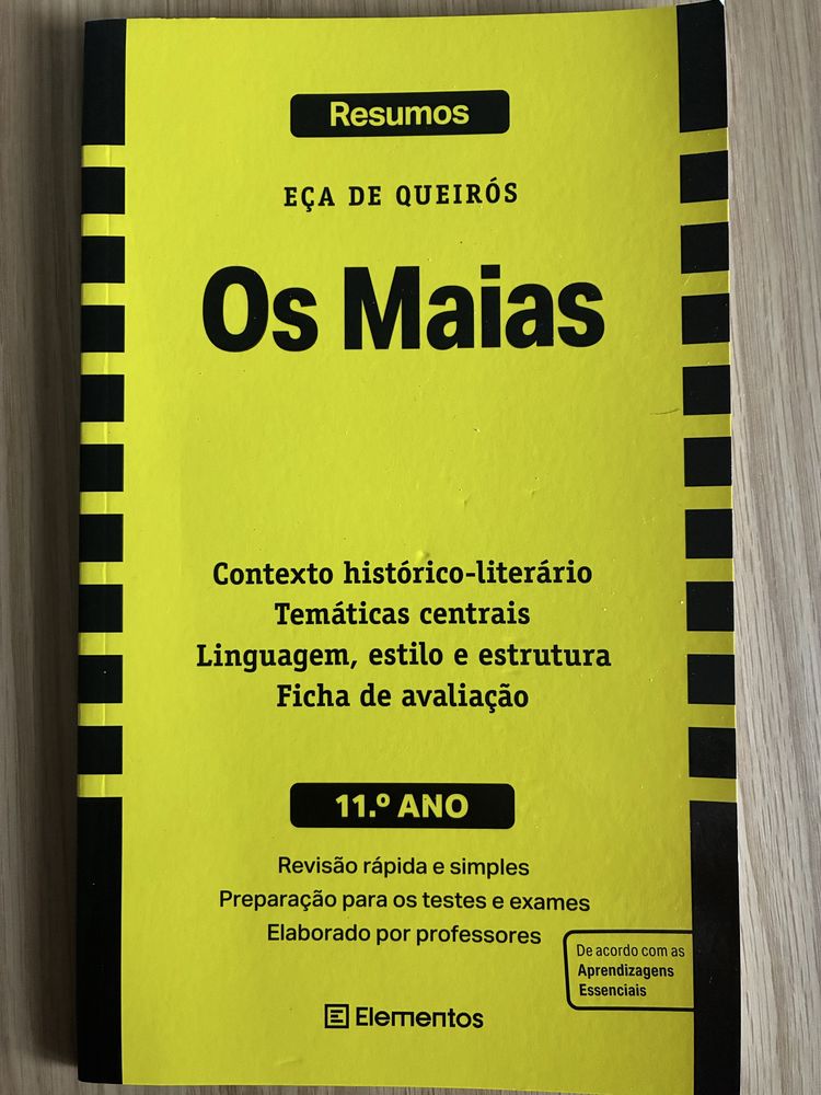 Fichas de leitura de Os Lusíadas e resumos de Os Maias 10°/11°