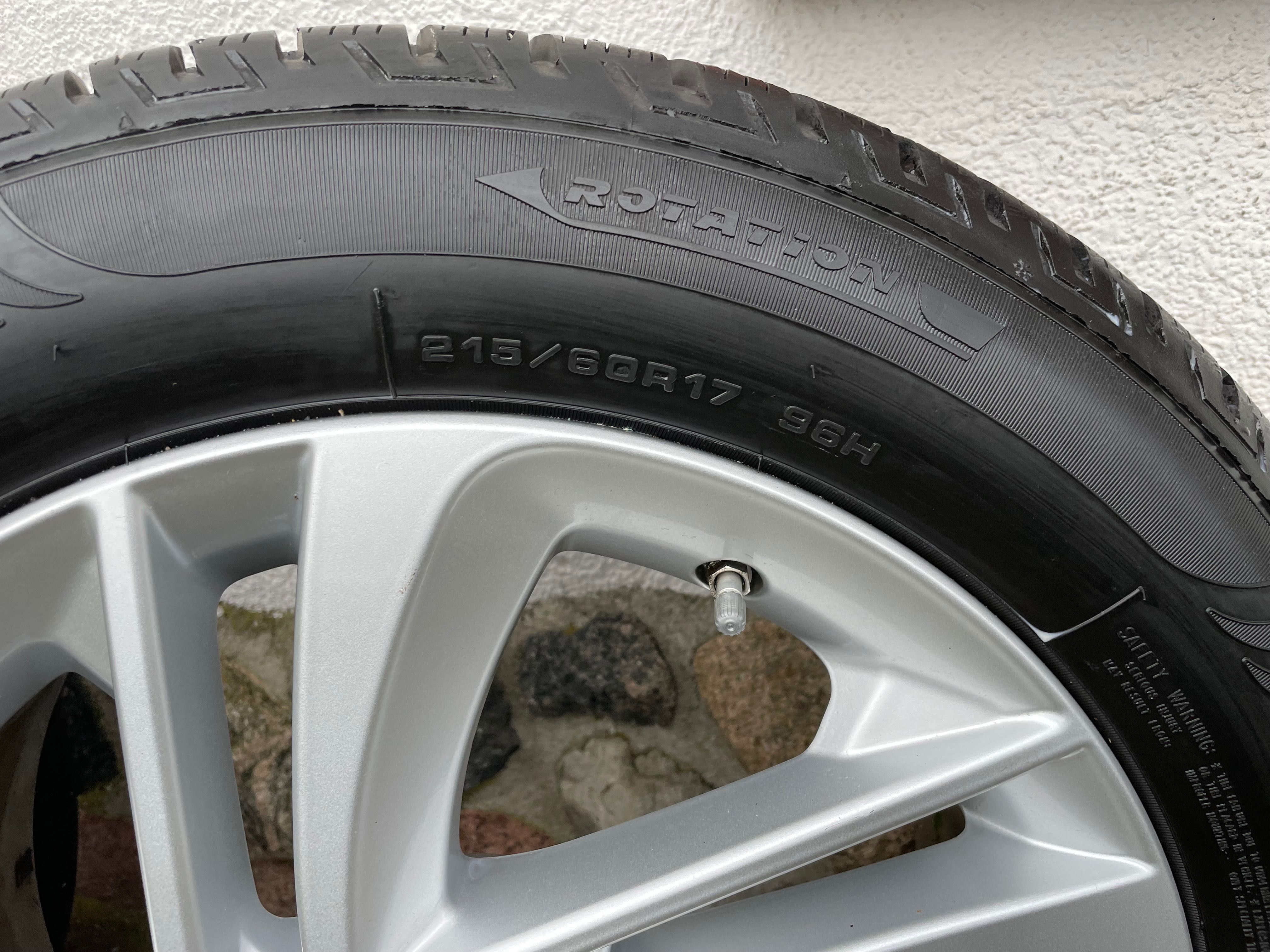 Koła felgi Nissan Qashqai Renault Koleos 5x114,3 zima 215/60/17