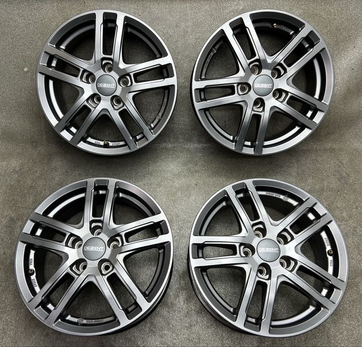 Диски DEZENT R15 5 100 et38 J6 Skoda Fabia Golf 4 rumster octavia tour