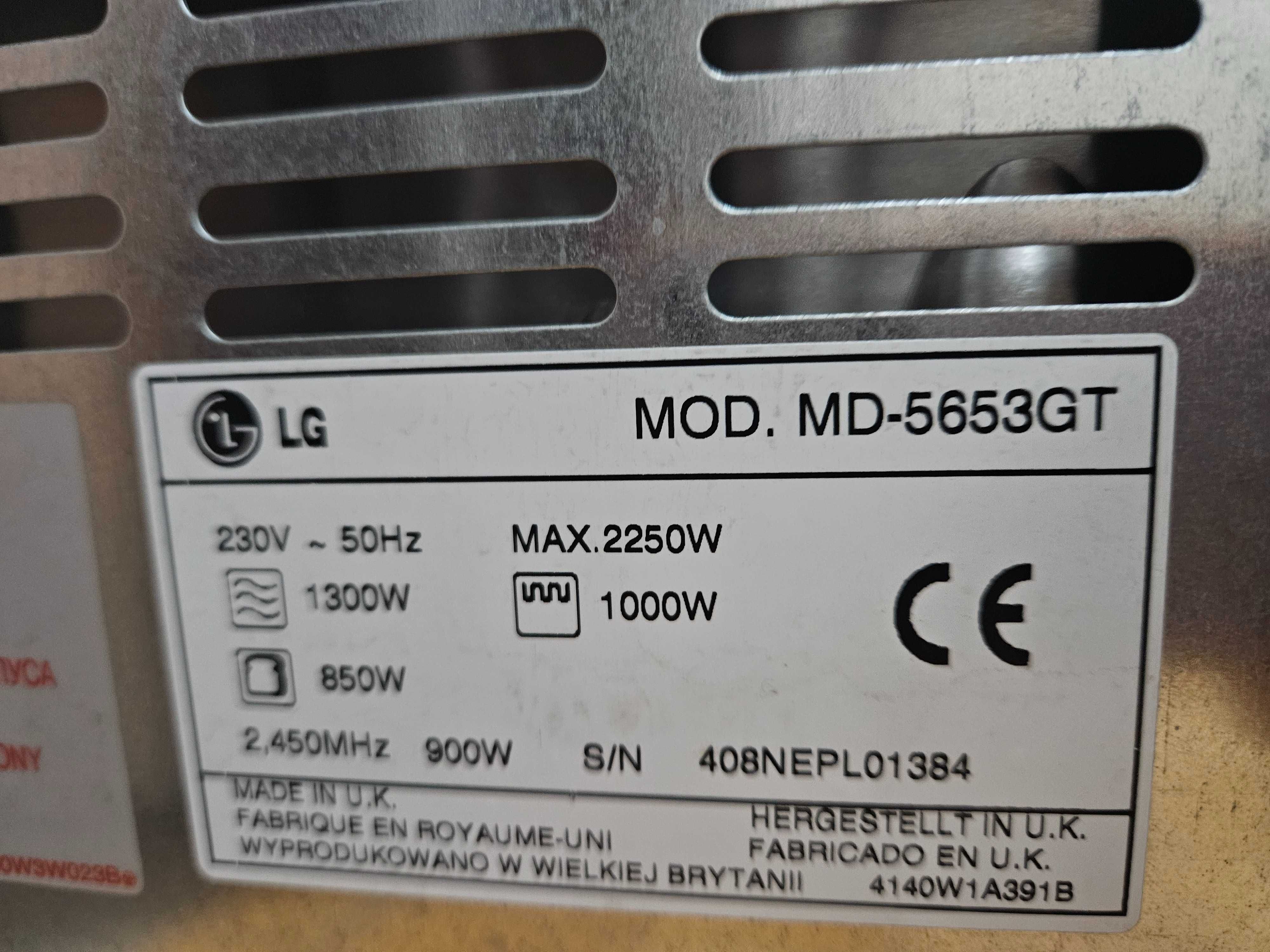 Mikrofalówka LG z grillem i tosterem (MD-5653GT)