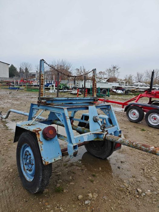 Przyczepa dłużycowa dłużyca EIGENBAU DMC 680 kg stali drutu słupów A/2