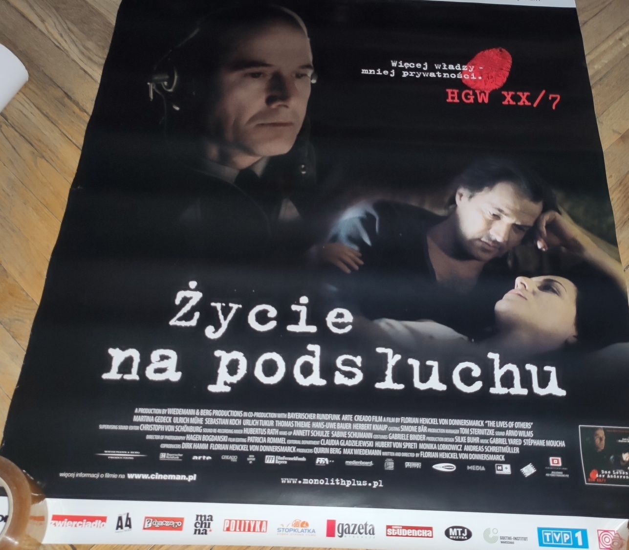 Życie na podsłuchu plakat filmowy oryginalny