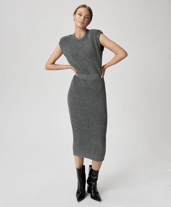 Цікаве вʼязане плаття , сукня з люрексом  Lis Bonne Atelier, оригінал