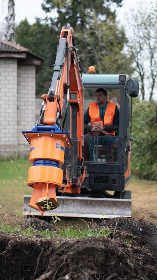Dipperfox 400 leśna frezarka do pni karczowanie usuwanie