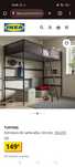 Cama alta IKEA metal