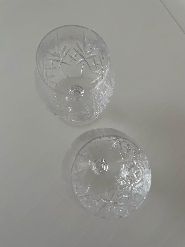 Conjunto: Jarro de cristal e copos