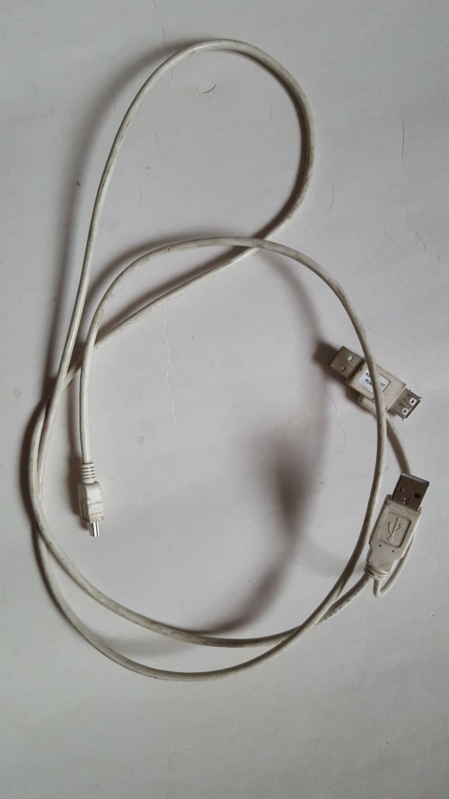 Huawei podwójny kabel usb do ładowania z 2 gniazd dużym prądem, mini