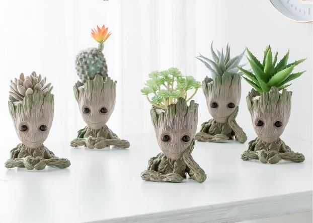 Zestaw Doniczka - przybornik Groot (Zestaw  z 3 sztuk)