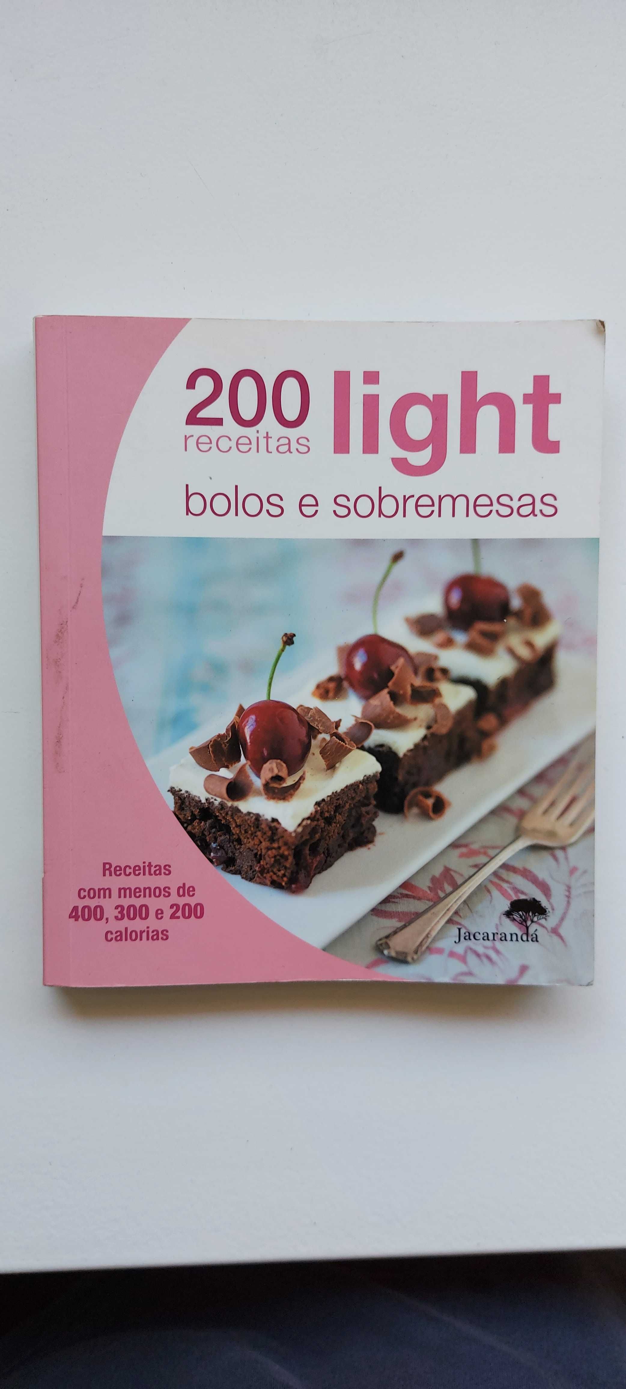 Livro - 200 receitas light - Bolos e sobremesas