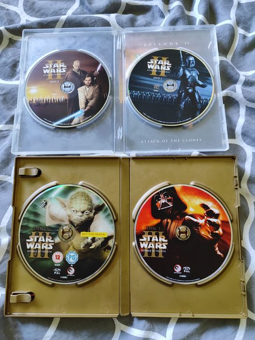 płyta DVD Star Wars, część II Zemsta Sithów i III Atak Klonów