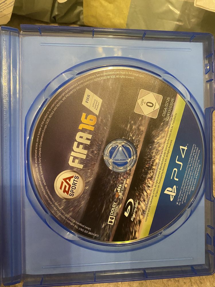 Диск для PS4 Fifa 16 футбол