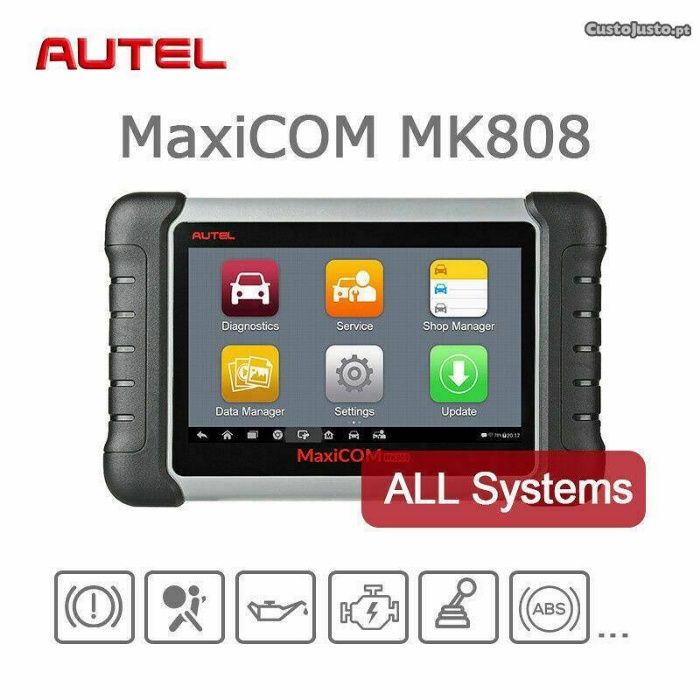 Máquina diagnóstico auto Autel Maxicom MK808S  versão S 2023