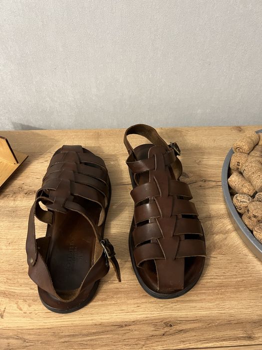 Made in Italy,чоловічі грецькі сандалі схожі на Santoni
