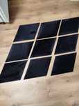 Panel ścienny tapicerowany czarny