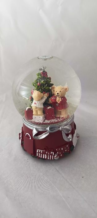 Nowa pozytywka świąteczna kula śnieżna misie home&you boże narodzenie