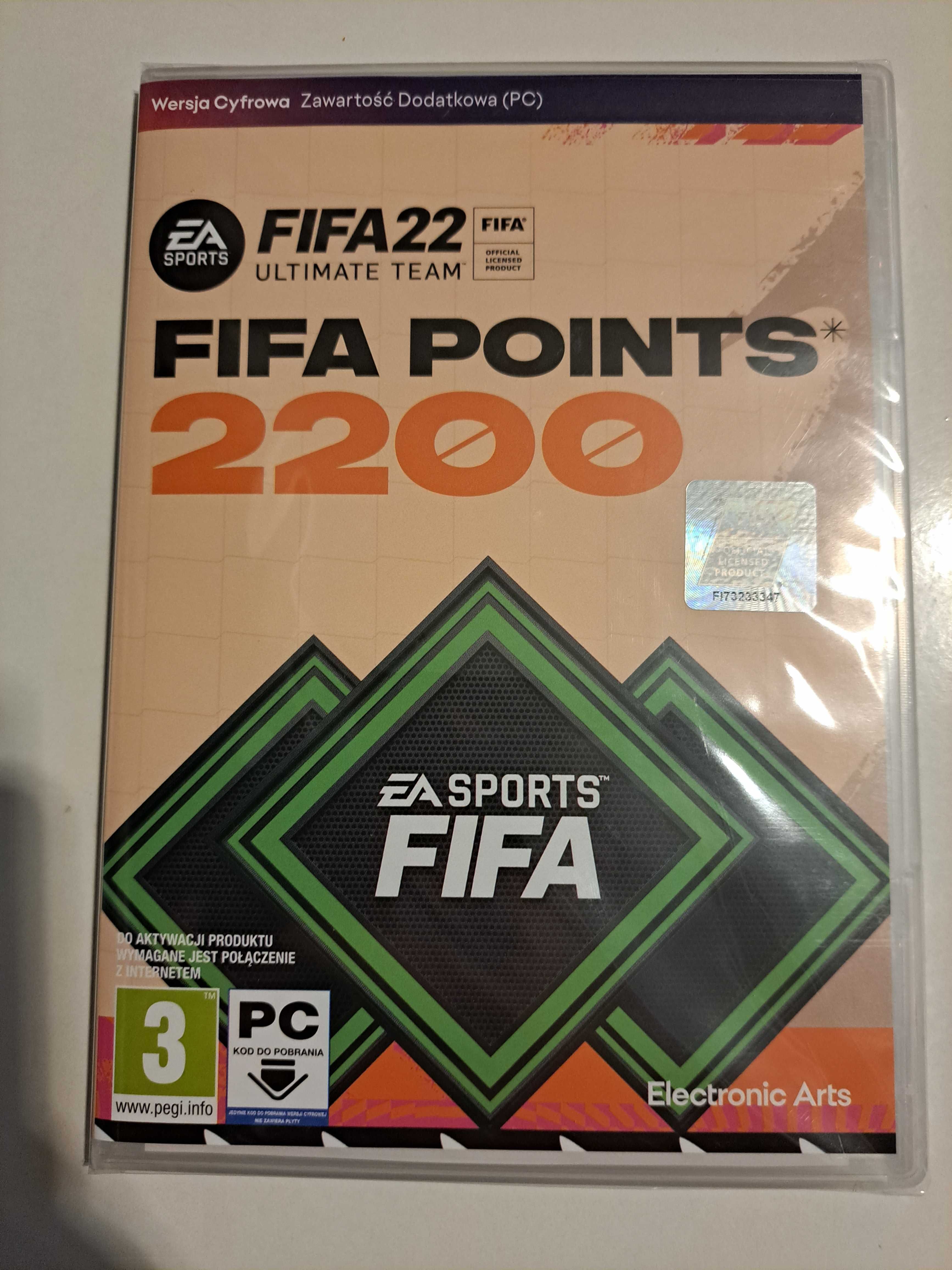 Fifa points 22FIFA 22 - 2200 FUT Points pc Live Klucz