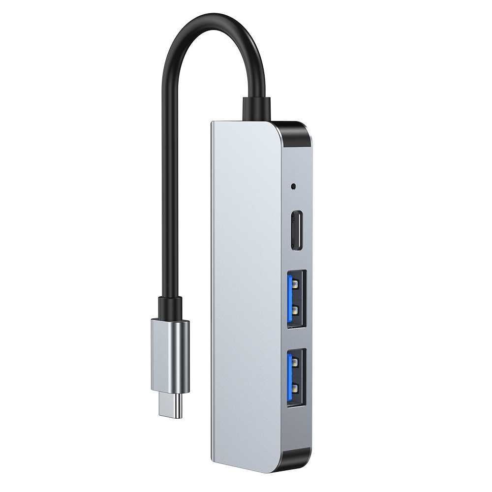 Rozgałęziacz USB HUB przejściówka USB-C 4w1 2xUSB HDMI