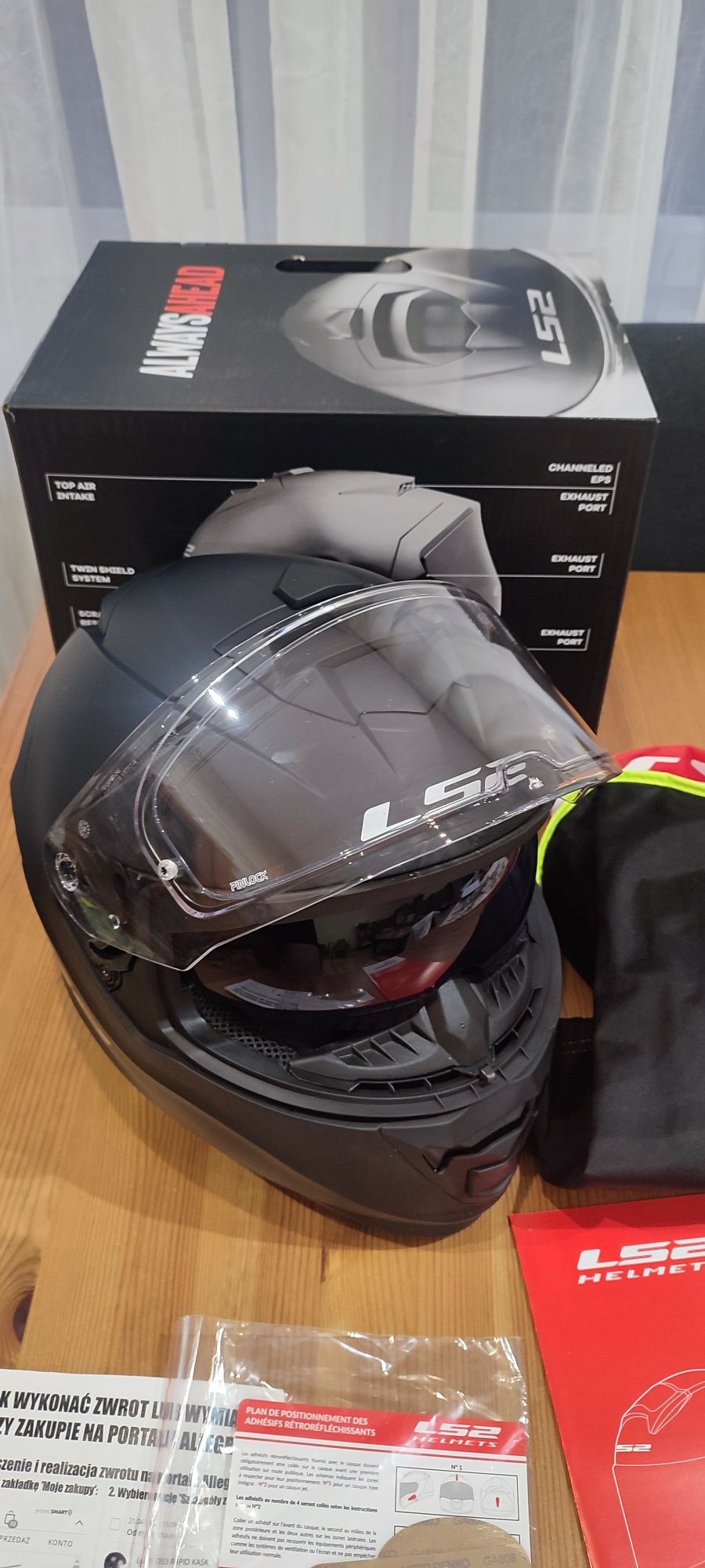 Kask LS2 FF800 STORM II SOLID XL stan jak nowy  Na Gwarancji Pinlock